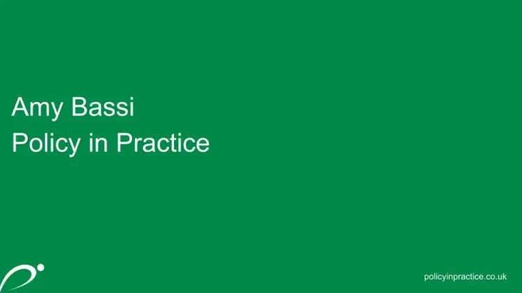 Amy Bassi policy in practice slide