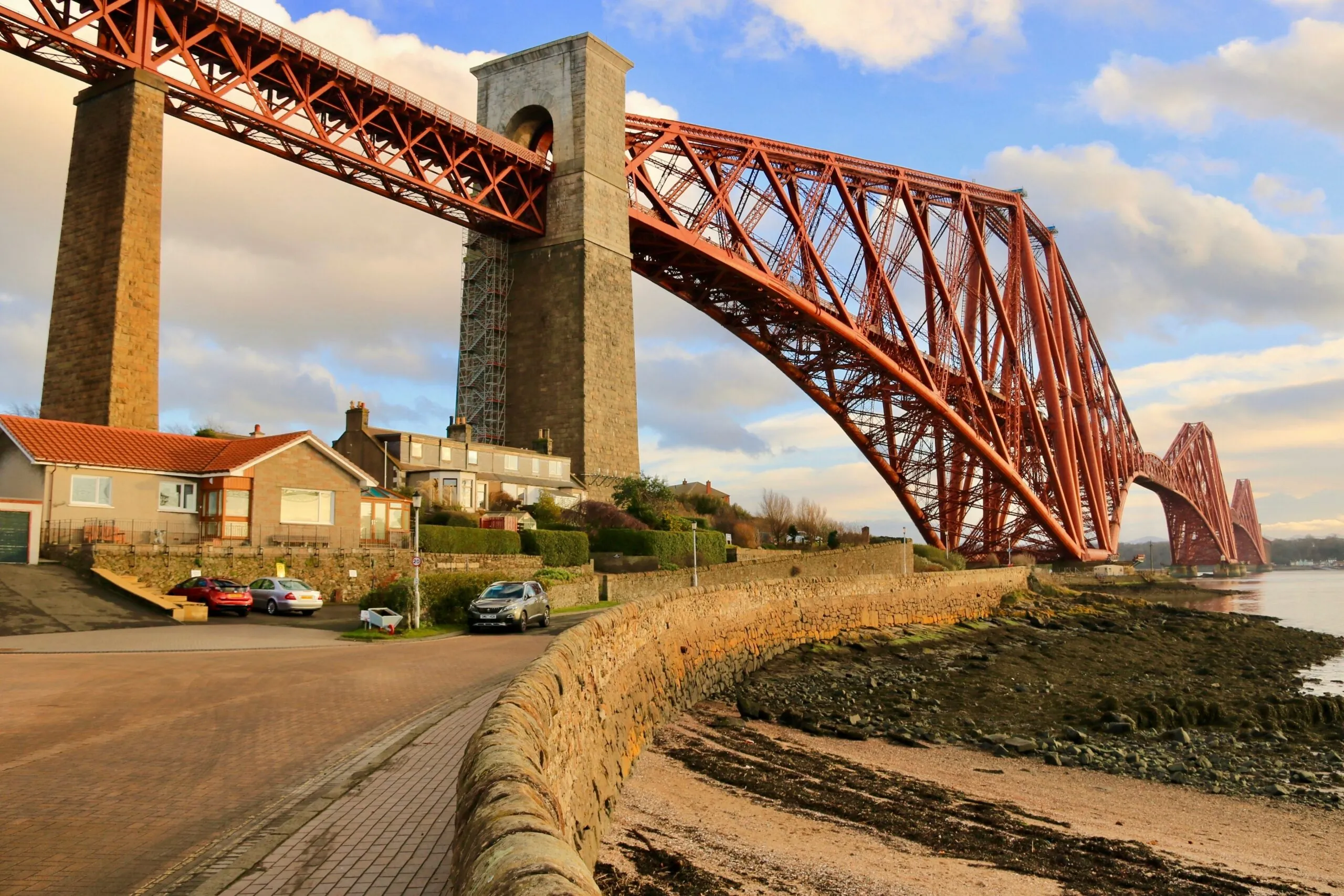 Bridge Scene over some houses